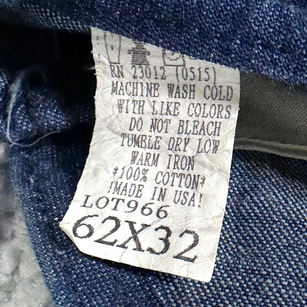 Round House Mens Blue Denim Bib Overalls USA Big & Tall 62x32 NICE Coveralls - Picture 4 of 5